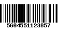 Código de Barras 5604551123857