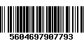 Código de Barras 5604697907793