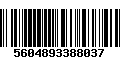 Código de Barras 5604893388037