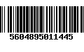 Código de Barras 5604895011445