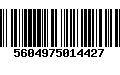 Código de Barras 5604975014427