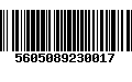 Código de Barras 5605089230017