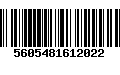 Código de Barras 5605481612022