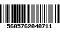 Código de Barras 5605762040711