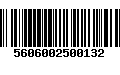 Código de Barras 5606002500132