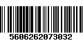 Código de Barras 5606262073032