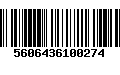 Código de Barras 5606436100274