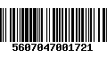 Código de Barras 5607047001721