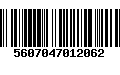 Código de Barras 5607047012062