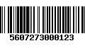 Código de Barras 5607273000123