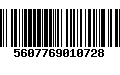 Código de Barras 5607769010728