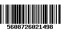 Código de Barras 5608726021498