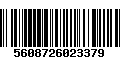 Código de Barras 5608726023379