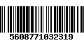 Código de Barras 5608771032319