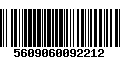 Código de Barras 5609060092212