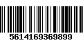 Código de Barras 5614169369899