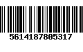 Código de Barras 5614187805317