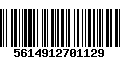 Código de Barras 5614912701129