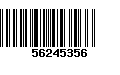 Código de Barras 56245356