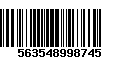 Código de Barras 563548998745