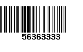 Código de Barras 56363333