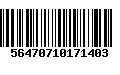 Código de Barras 56470710171403