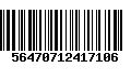 Código de Barras 56470712417106