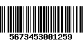 Código de Barras 5673453001259