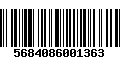 Código de Barras 5684086001363