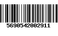 Código de Barras 5690542002911