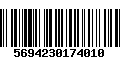 Código de Barras 5694230174010