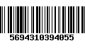 Código de Barras 5694310394055