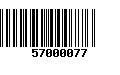 Código de Barras 57000077