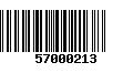 Código de Barras 57000213