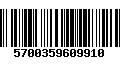 Código de Barras 5700359609910