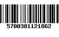 Código de Barras 5700381121862