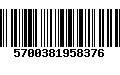 Código de Barras 5700381958376