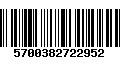 Código de Barras 5700382722952