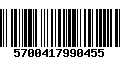 Código de Barras 5700417990455