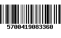 Código de Barras 5700419083360