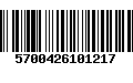 Código de Barras 5700426101217