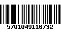 Código de Barras 5701049116732