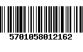 Código de Barras 5701058012162