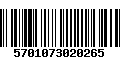 Código de Barras 5701073020265