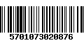 Código de Barras 5701073020876