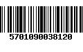 Código de Barras 5701090038120