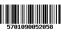 Código de Barras 5701090052058