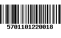 Código de Barras 5701101220018