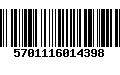 Código de Barras 5701116014398