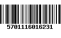 Código de Barras 5701116016231